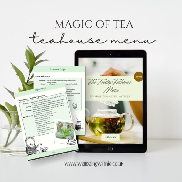 Herbal Tea Benefits - The Treetop Teahouse Menu Ebook