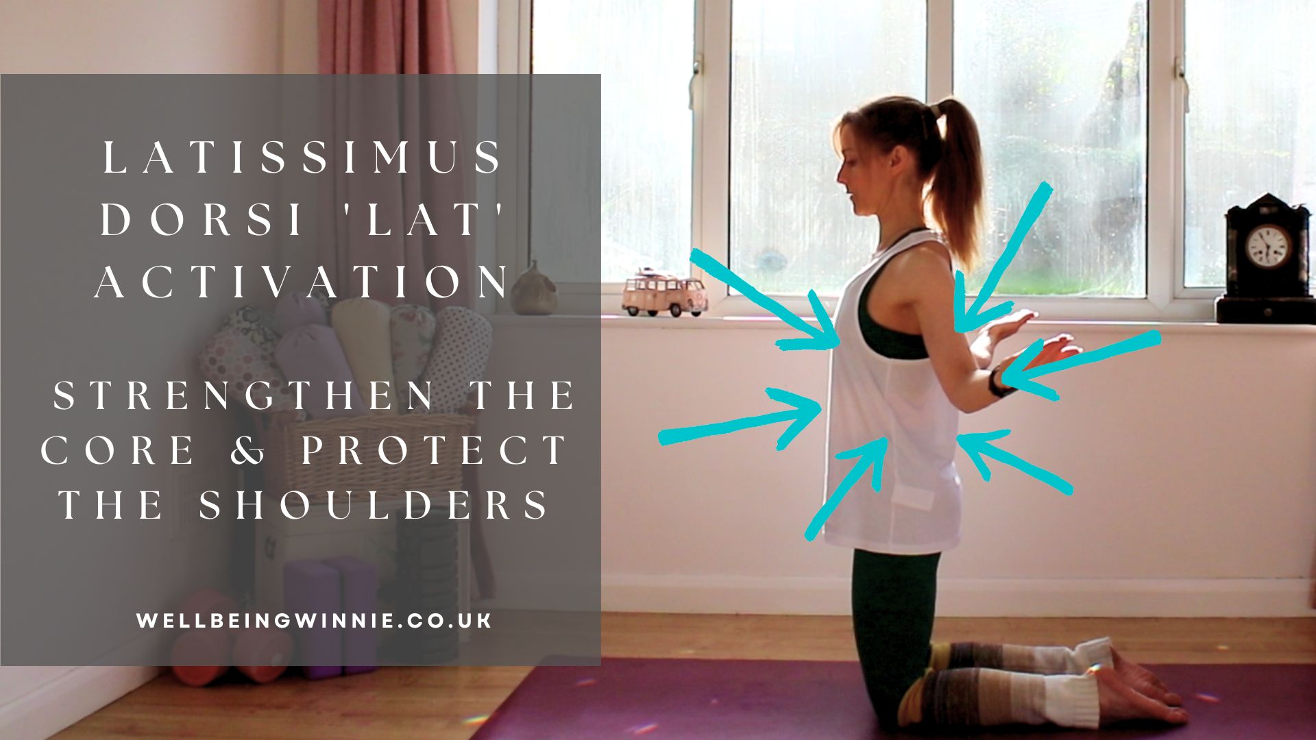 Latissimus dorsi activation (protecting the shoulders)